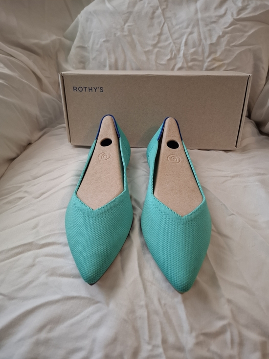 Rothy's Shoes - Rothy's Teal Pointed Knit Flat
